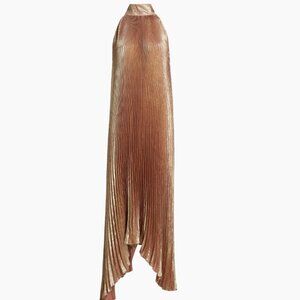 L'Idée Pleated Halterneck Gown (Size 2 US)